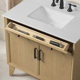 OVE Decors Marina Vanity in Marcona Finish with Quartz Countertop