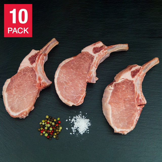 Northfork Meats - Wild Boar Rib Steak 200 g (7.1 oz) x 10 steaks Z7