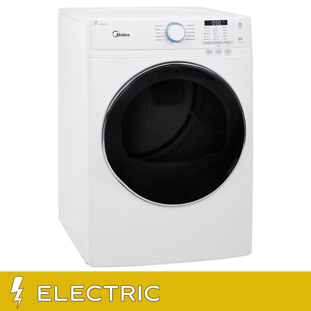 Midea 8.0 cu ft. White Electric Dryer with Stacking Kit B3