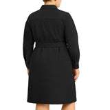 Kersh Women's Textured Jacquard Long Sleeve Dress