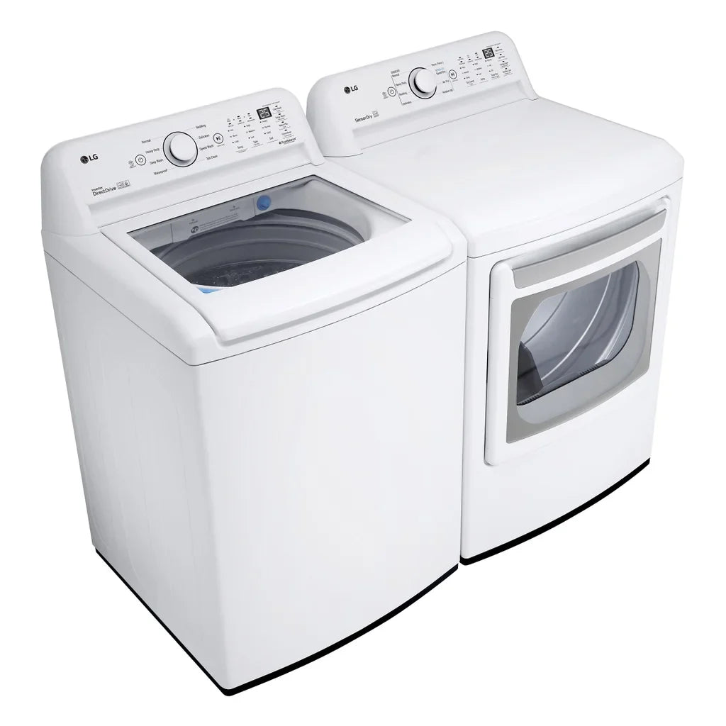 LG Laundry Bundle 5.2 cu ft. Top Load Washer and 7.3 cu ft. Electric Dryer