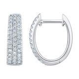 Round Brilliant Diamond Hoop Earrings (0.50 ctw)