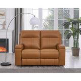 Prospera Home Frasier Top grain Leather Power Reclining Sofa, Loveseat and Chair