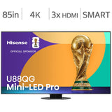 Hisense 85" Class - U88QG Series - 4K QLED Mini LED Pro TV