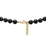Beaded Onyx Necklace and Earrings Set