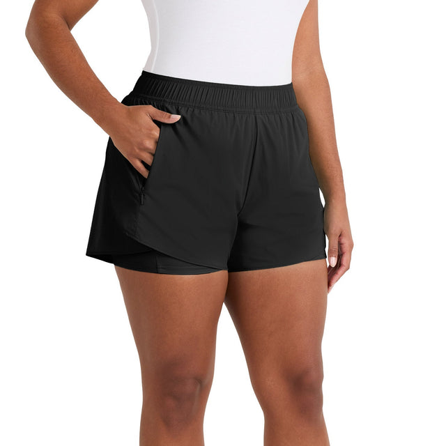 Spyder Women's Woven Active Short with Inner Bike Short W2