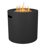 Real Flame Aegean Steel 24 in. Round Patio Fire Table