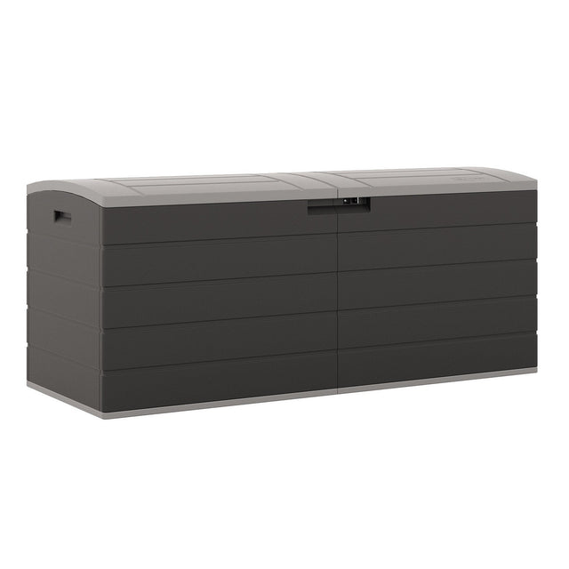 Suncast 120 Gallon Split Lid Extra Large Deck Box I8