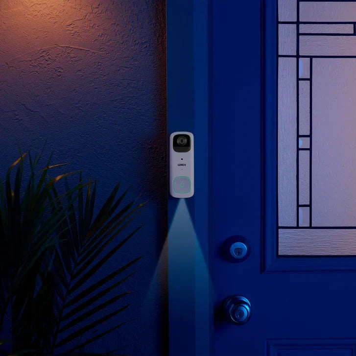 Lorex 2K Battery Video Doorbell with Wi-Fi Chimebox