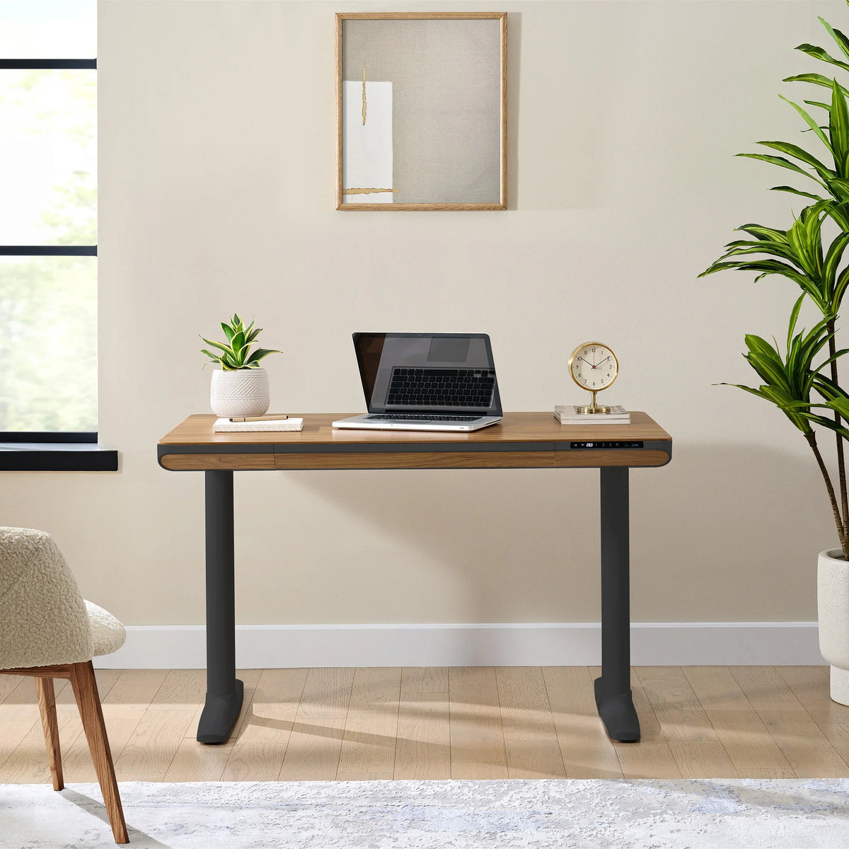 Nico Case 117 cm (46.1 in.) Height Adjustable Lift Desk, Black Frame