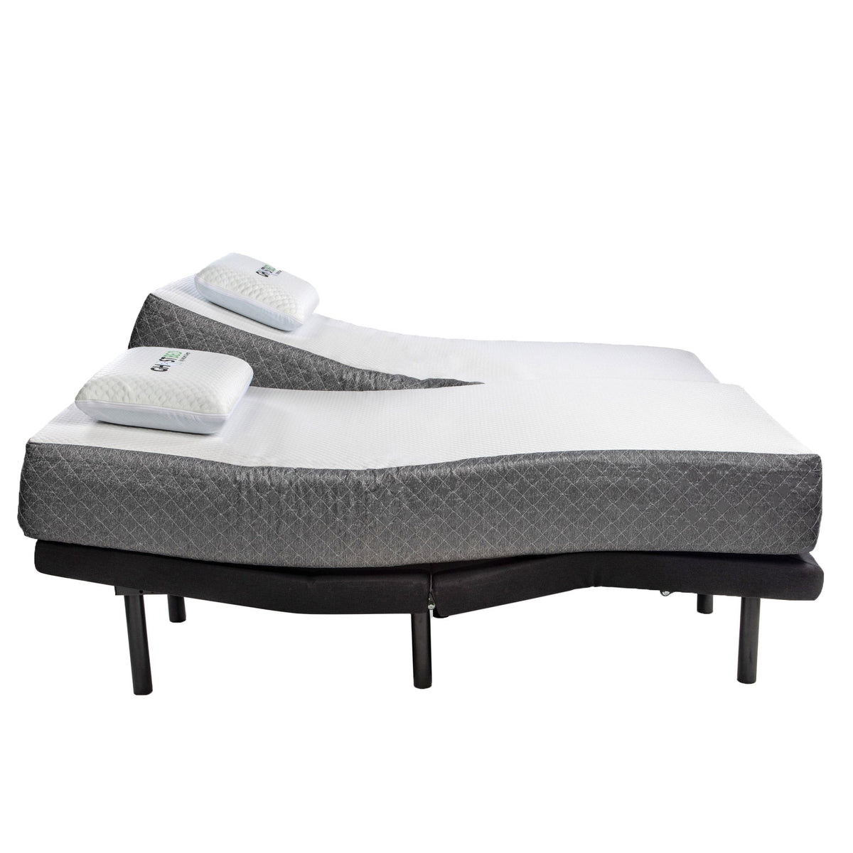 Ghostbed by Nature's Sleep 28 cm (11 in.) Gel Memory Foam Mattress with Adjustable Base