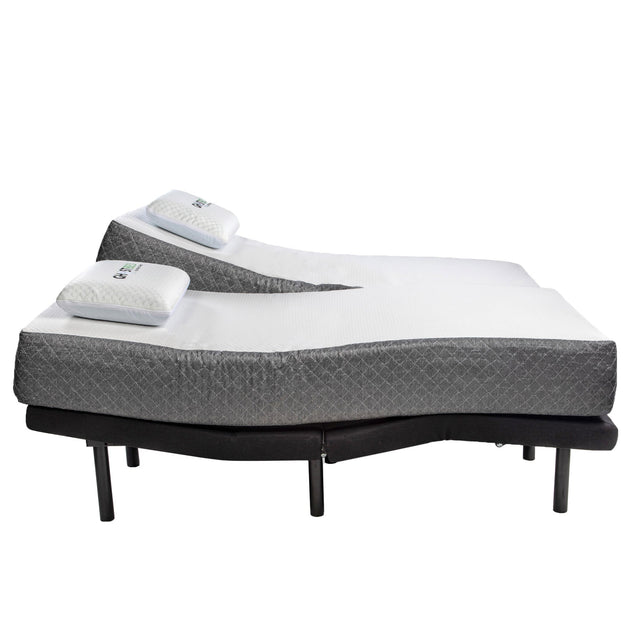 Ghostbed by Nature's Sleep 28 cm (11 in.) Gel Memory Foam Mattress with Adjustable Base N6