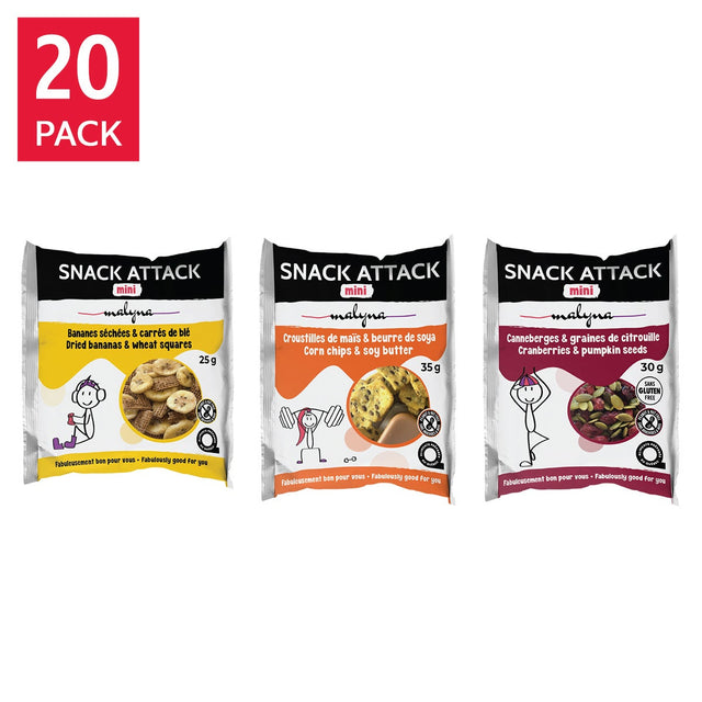 Snack Attack Mini, Snacks Variety Pack, 60 bags, 1.8 kg W9