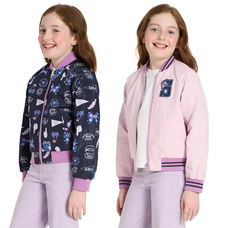 Scotch & Soda Kids' Reversible Bomber Jacket