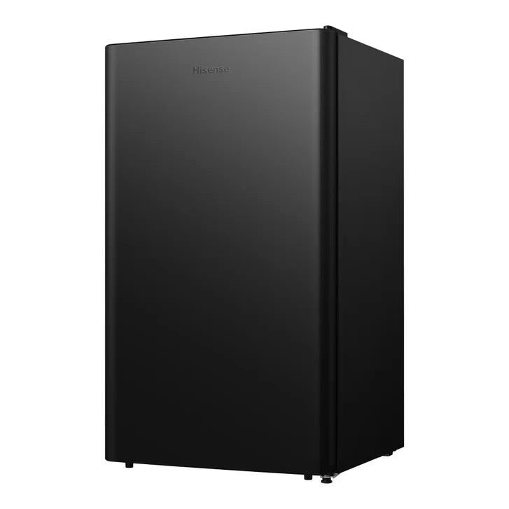 Hisense 33 in. 3.3 cu ft. Black Compact Fridge with Reversible Curved Door