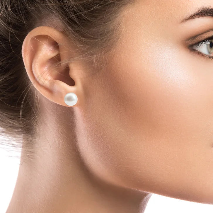 8.5 - 9 mm Cultured Akoya Pearl Earrings