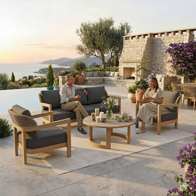 Amalfi 4-piece Patio Conversation Set V4