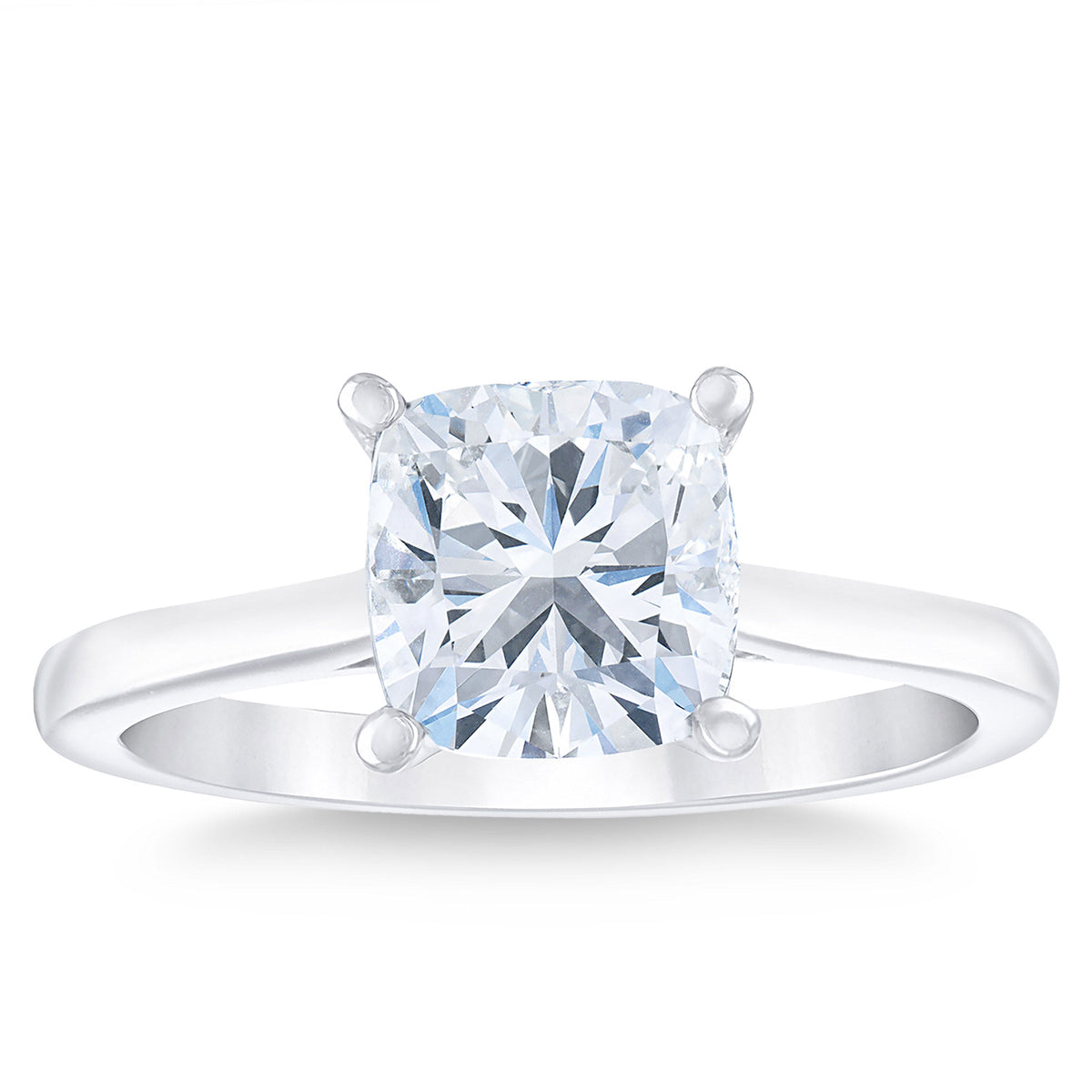 1.60 ct Cushion Cut, Clarity VS1, Colour H, Diamond Solitaire Ring