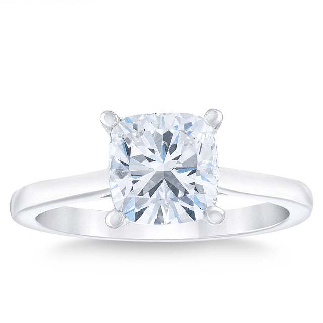 1.60 ct Cushion Cut, Clarity VS1, Colour H, Diamond Solitaire Ring Z6