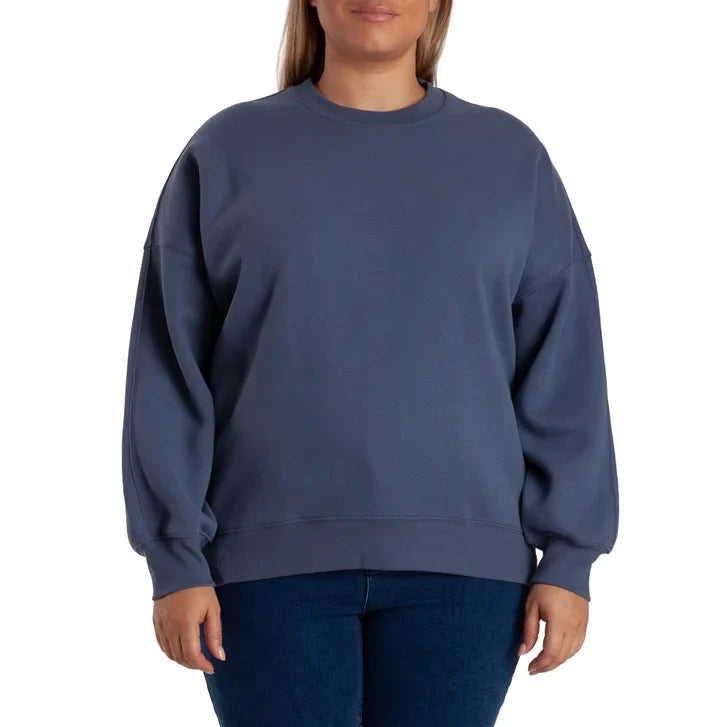 Lazypants Women's Fleece High-low Crewneck Sweatshirt