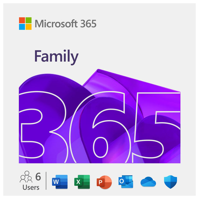 Microsoft 365 Family 12-month Subscription, Digital Download K9