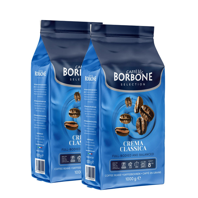 Caffè Borbone Crema Classica Whole Coffee Beans, 2 × 1 kg I3