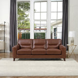 Prospera Home Sorena Top-grain Leather Sofa, Loveseat and Chair