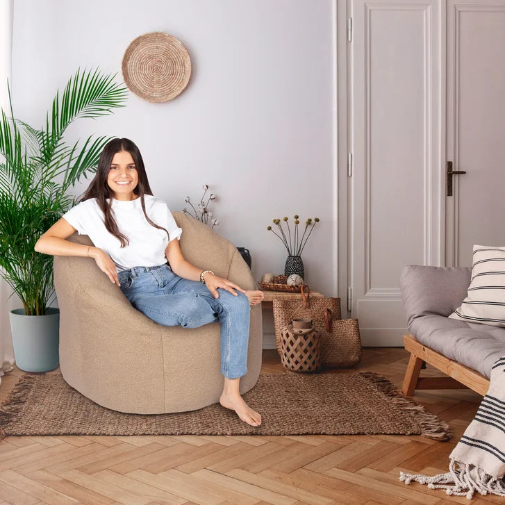 Norka Living Rod Sherpa Bean Bag Chair