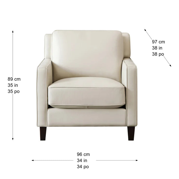 Prospera Home West Park Top-grain Leather Sofa and Chair