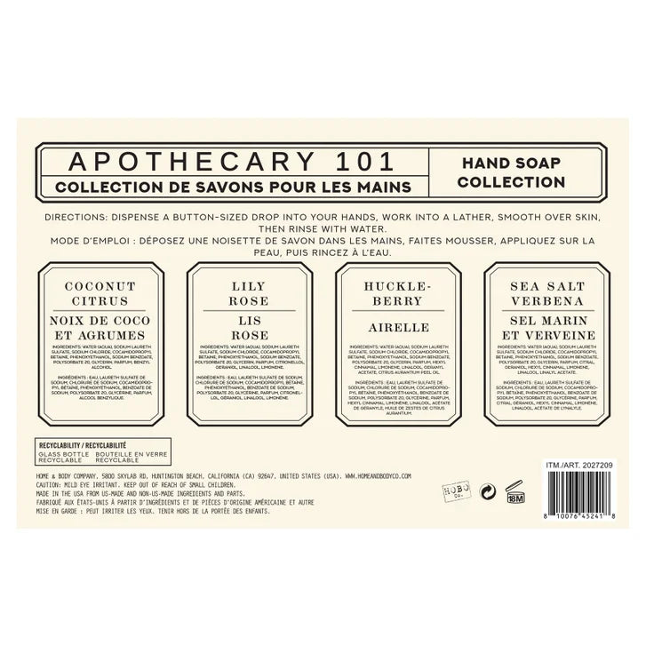 Apothecary 101 Hand Soap Collection 4 x 576 mL