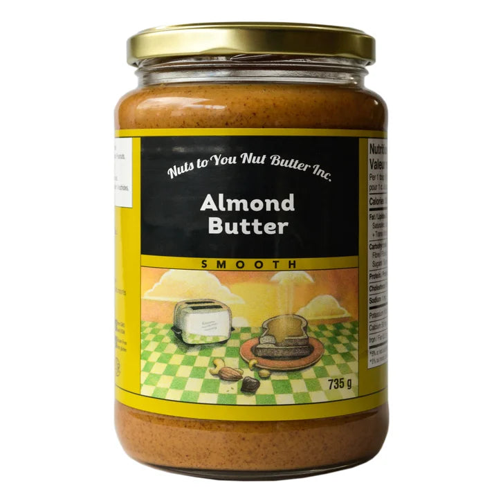 Nuts To You Nut Butter Smooth Almond Butter, 2 × 735 g