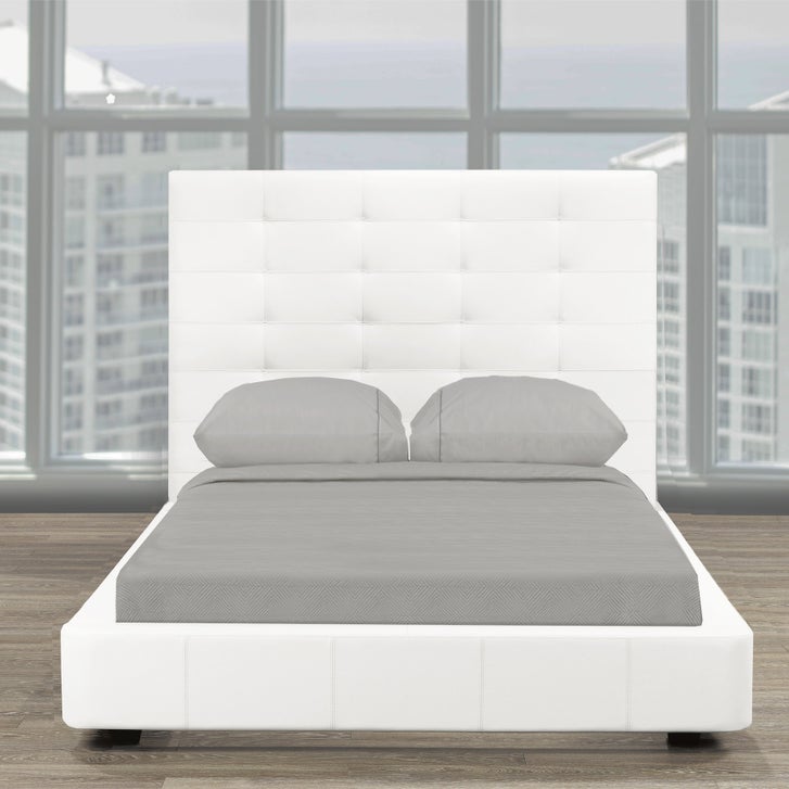 Urbania Modern Top Grain Leather Bed