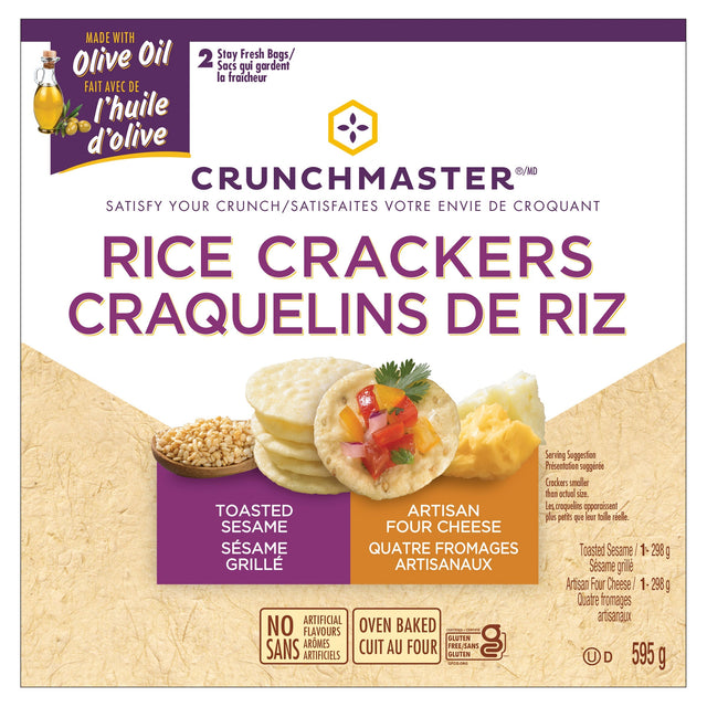 Crunchmaster Rice Crackers, 595 g D4
