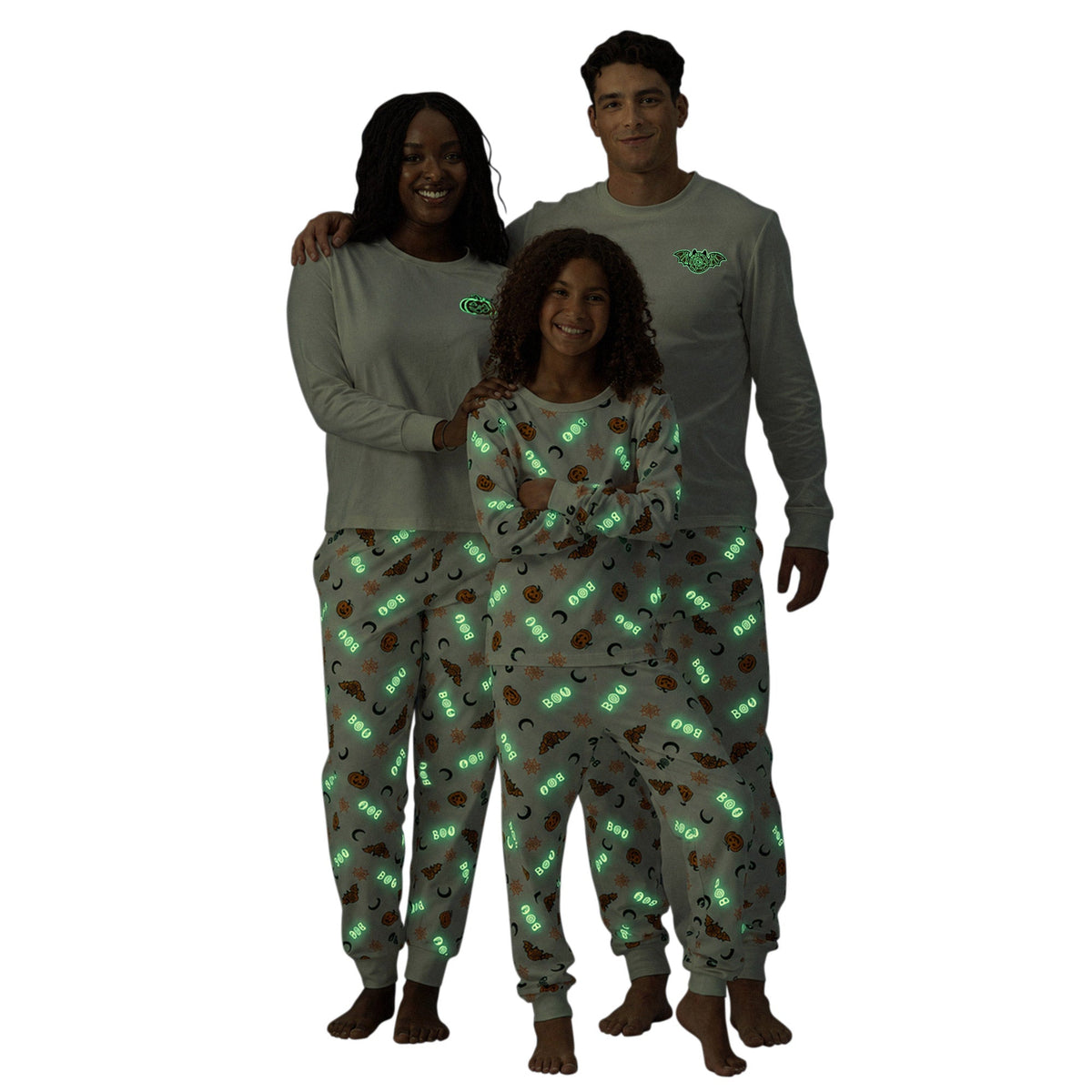Jammers Glow-In-The-Dark Halloween Family Pajama Set, 2-piece