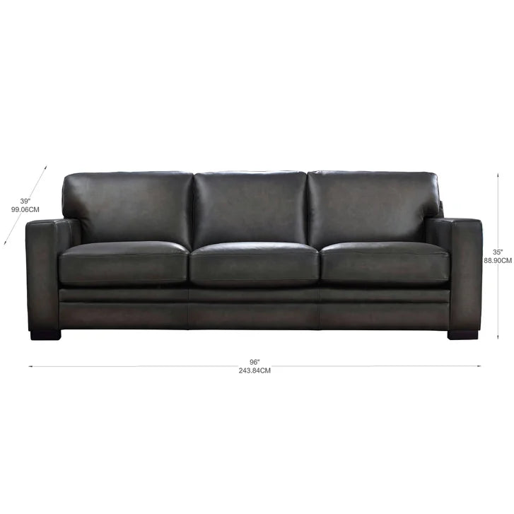 Prospera Home Luca Top-grain Leather Sofa and Chair