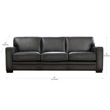 Prospera Home Luca Top-grain Leather Sofa and Chair