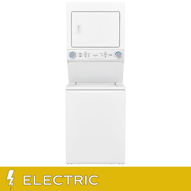 Frigidaire 27 in. White Electric 4.5 cu. ft. IEC Washer and 5.5 cu. ft. Dryer Laundry Centre W4