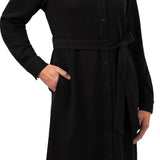 Kersh Women's Textured Jacquard Long Sleeve Dress