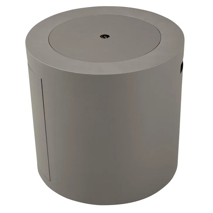 Real Flame Aegean Steel 24 in. Round Patio Fire Table