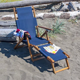 Patioflare Portable Lounge Chair with Leg Rest