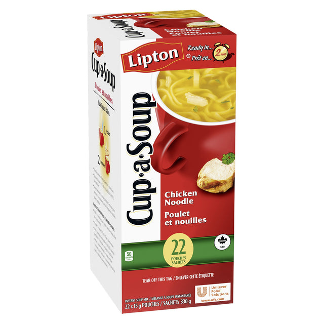 Lipton Cup a Soup - Chicken Noodle Mix, 22 × 15 g H1