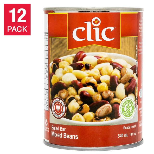 Clic Salad Bar Mixed Beans, 12 x 540 mL T4