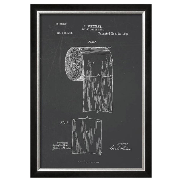 Toilet Paper Roll Framed Print R3
