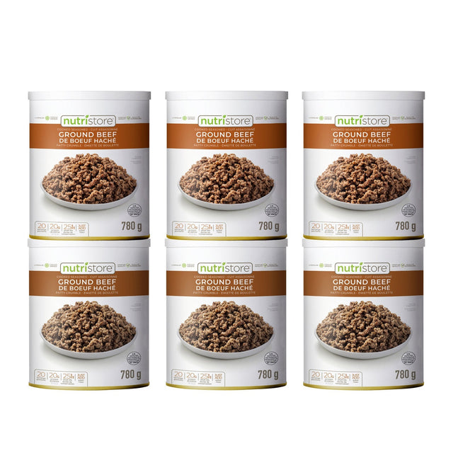 Nutristore Freeze Dried Ground Beef, 6 x 780 g Z1