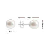 8.5 - 9 mm Cultured Akoya Pearl Earrings