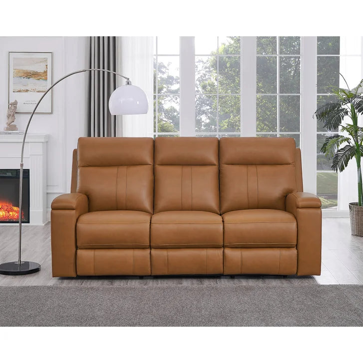 Prospera Home Frasier Top grain Leather Power Reclining Sofa, Loveseat and Chair