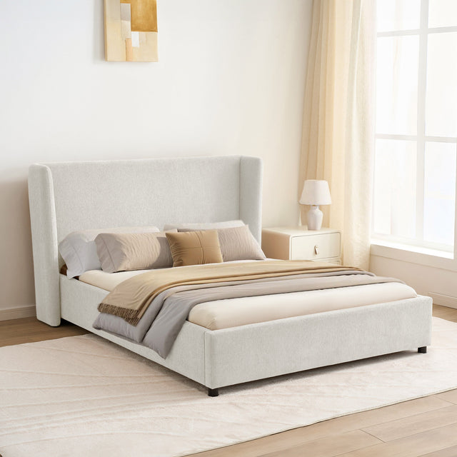 Caroline Upholstered Platform Double Bed M6