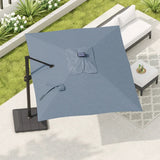 Sirio 4 m x 3 m (13 ft. x 10 ft.) Cantilever Umbrella with Solar Powered LED
