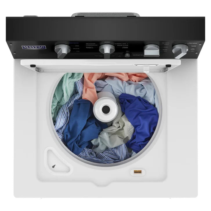 Maytag 4.0 cu ft White Top Load Commercial-Grade Washer with Dual-Action Agitator