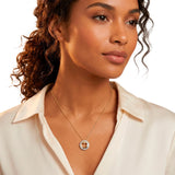 Round Brilliant Diamond Heart Disc Pendant (0.20 ctw)